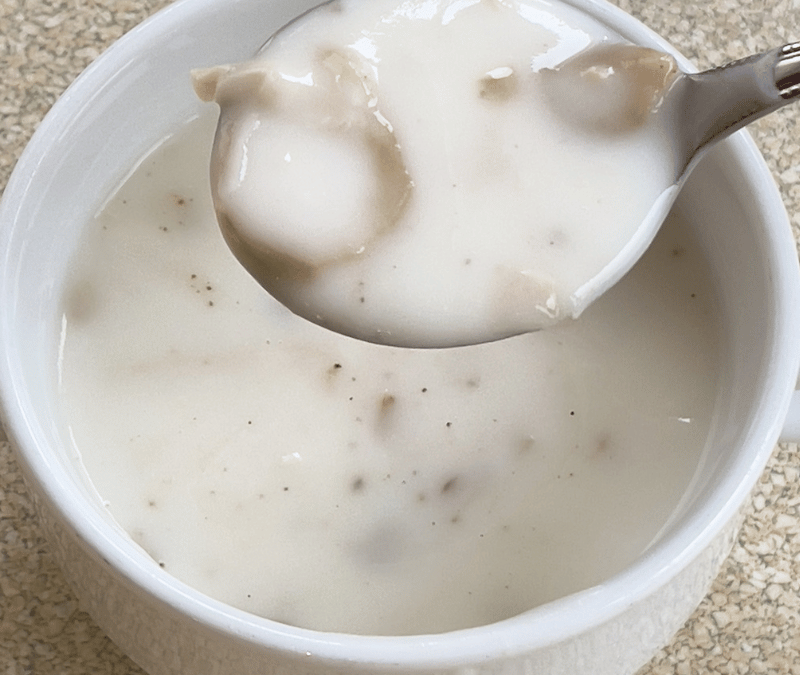 Salsa bechamel con Orellanas